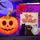 Thiết Kế Thẻ Công Chúa Halloween Vui Vẻ